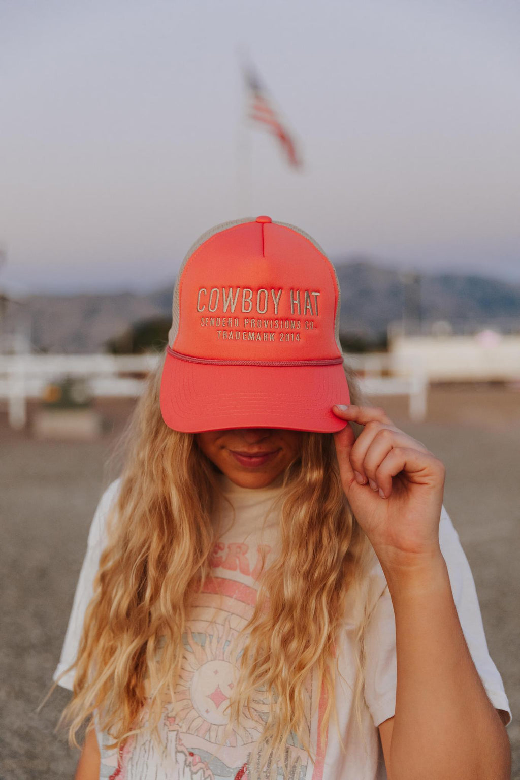 Sendero Provisions Company Cowboy Hat - coral