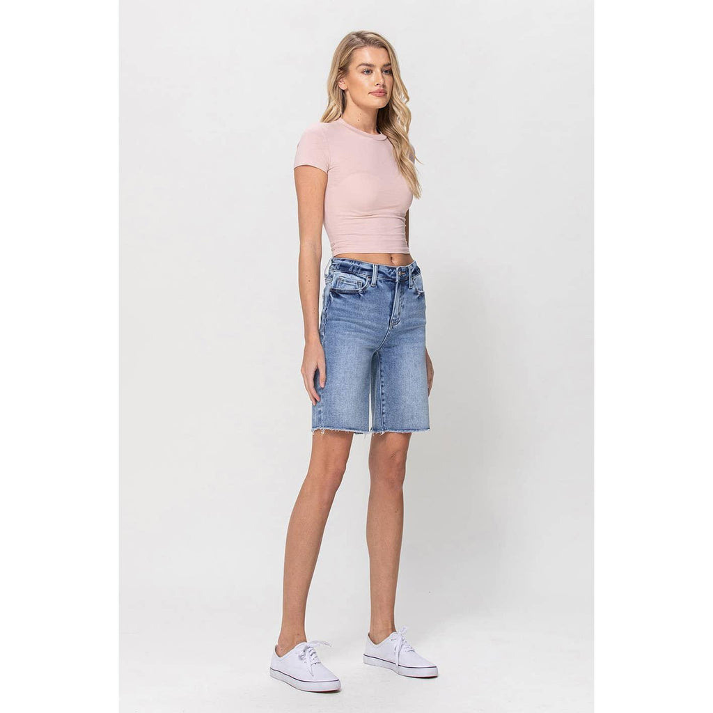HIGH RISE BERMUDA SHORTS | VALERIE