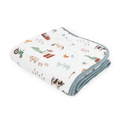 Original Cotton Muslin Quilt - Farmyard