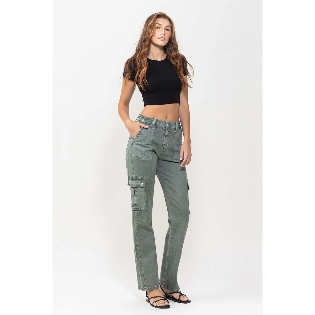 MID RISE STRAIGHT CARGO PANT