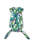 CACTUS PRINT SHORT SLEEVE BABY GOWN