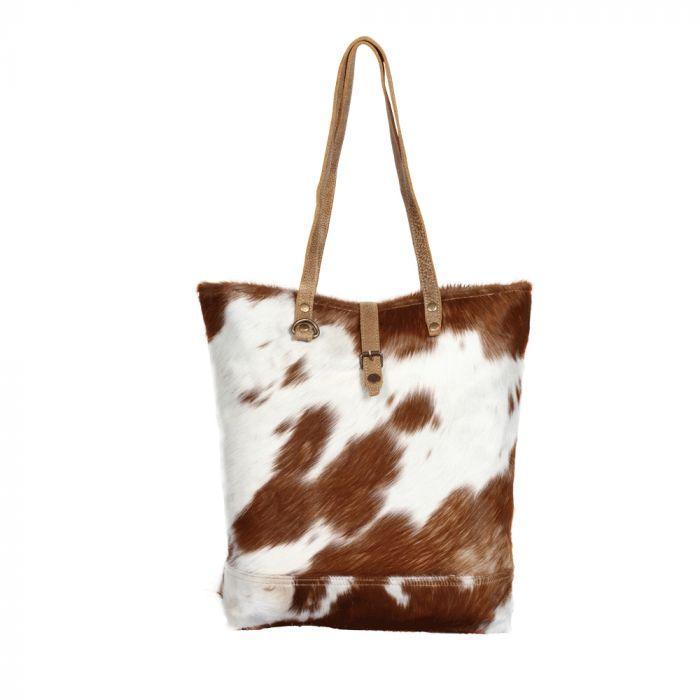 Myra Chestnut Hairon tote Bag - S-1285