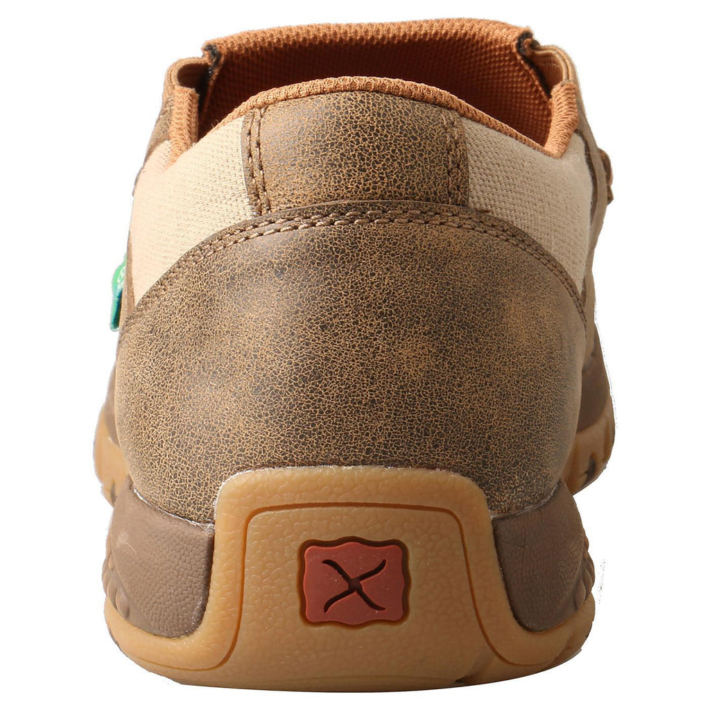 MENS SLIP ON DRIVING MOC - BOMBER/KHAKI MXC0004