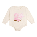 Bandana Cowgirl Patch Western Long Sleeve Romper - Baby