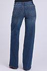 WOMENS JEAN MIDRISE WIDE LEG FIT MED WASH DENIM JEAN W/FRT PATCH PKTS - 11-054-0675-1202