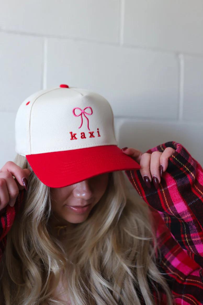 KAXI BOW TRUCKER HAT - RED