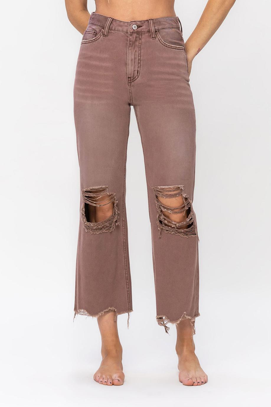 90'S VINTAGE CROP FLARE - AZTEC
