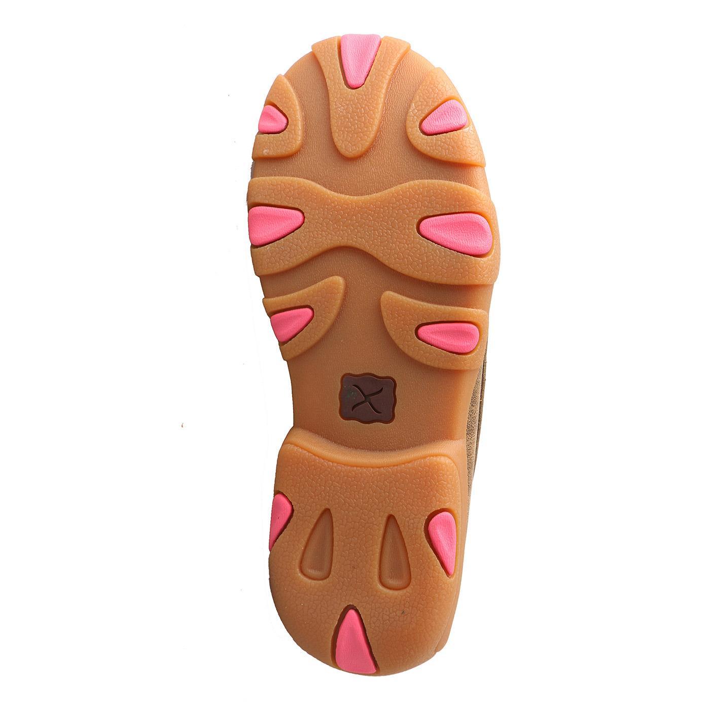 YOUTH DRIVING MOCCASINS BOAT/NEON PINK YDM0015
