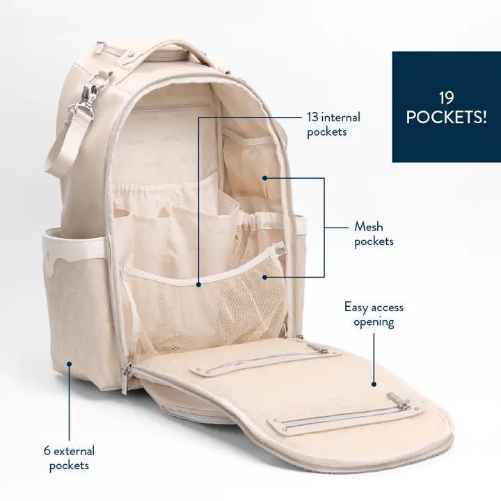 Nash Boss Plus Backpack Diaper Bag - Oat