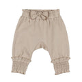 Organic Smocked Bubble Pants - OATMEAL