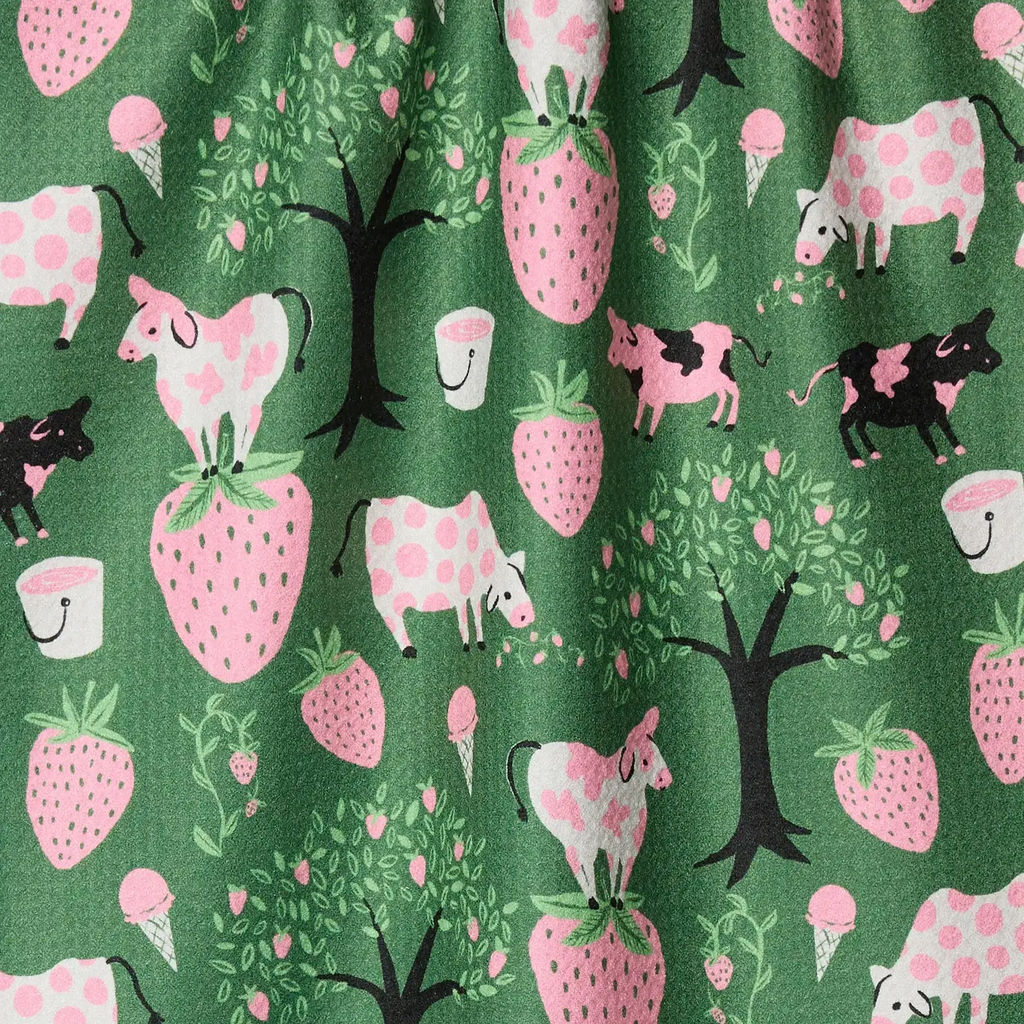 Strawberry Cows Tea Towel