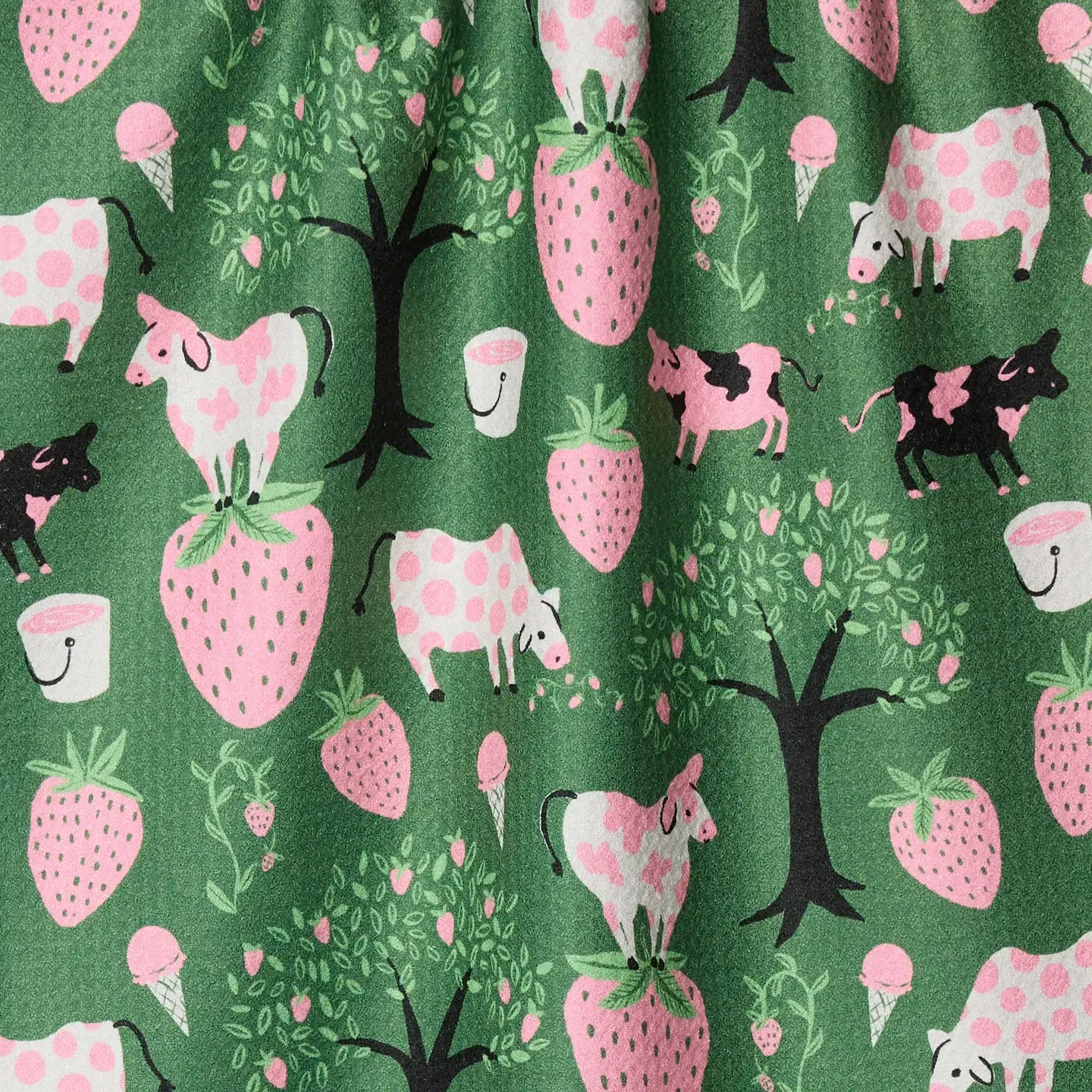 Strawberry Cows Tea Towel