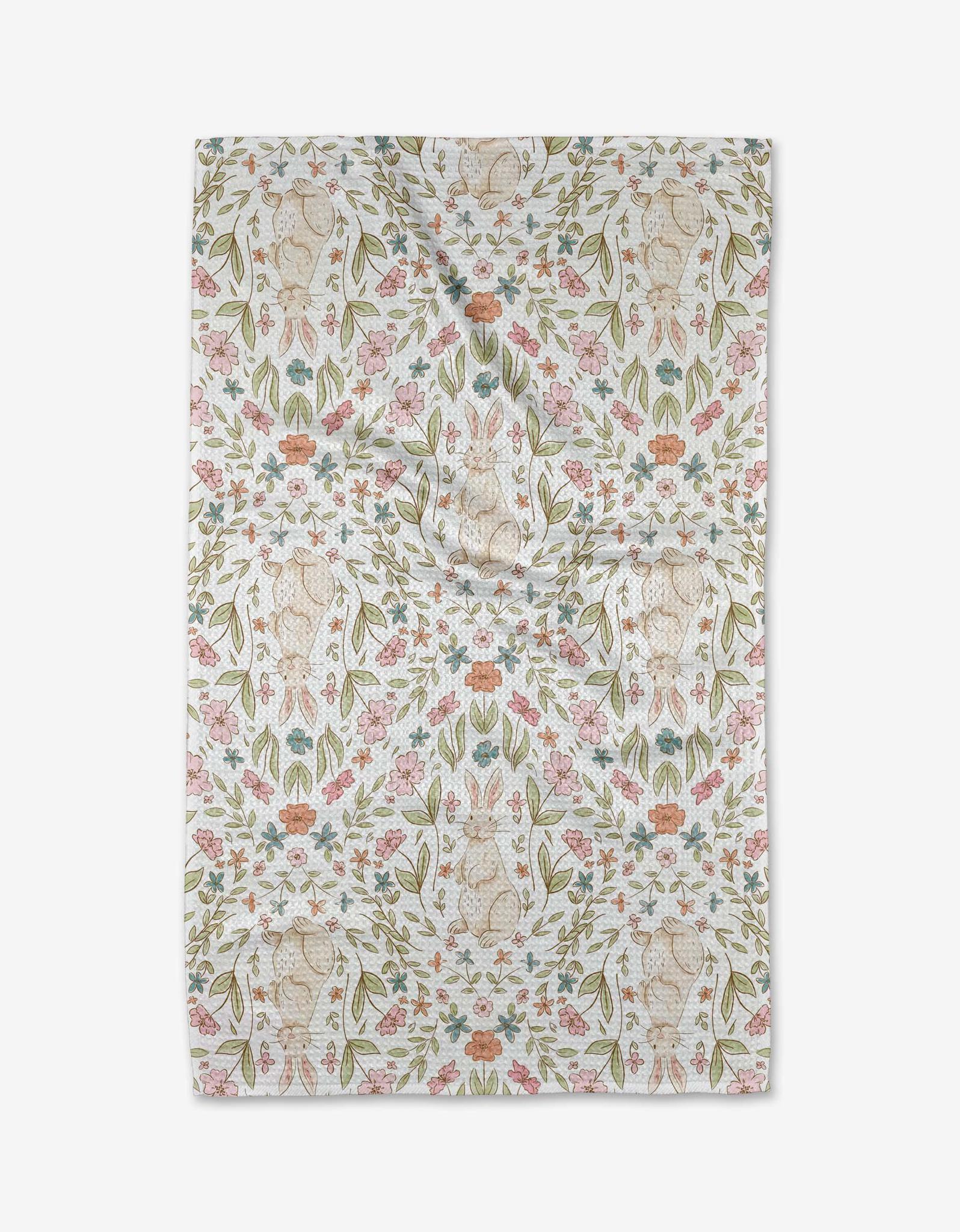 Cottontail Florals Tea Towel