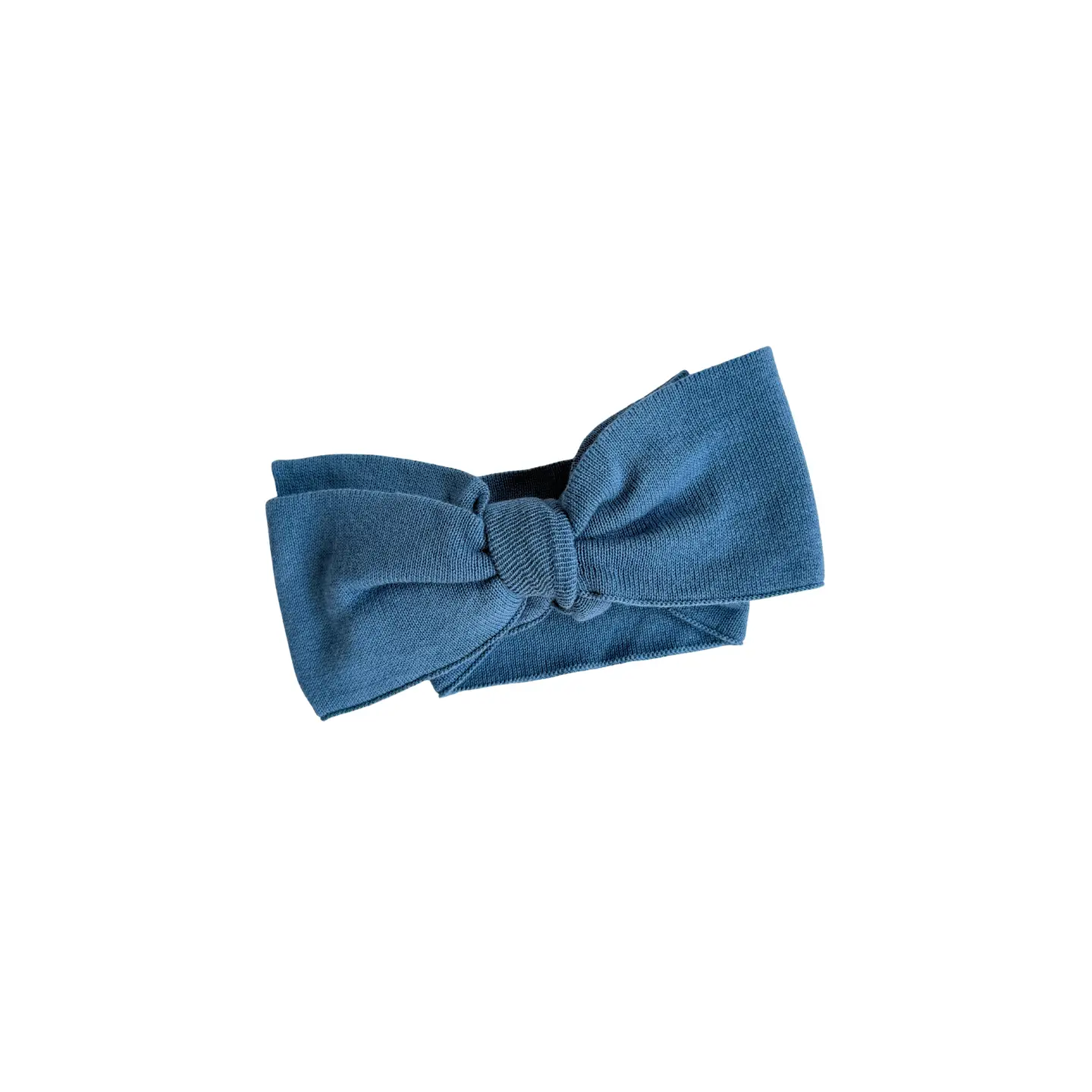 Classic Bow Headband - Denim Blue