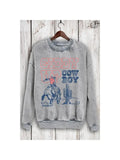 Giddy Up Cowboy Mineral Sweatshirt - Mineral Grey