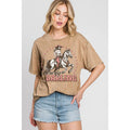 HELLO DARLING GRAPHIC TEE - MINERAL TAUPE