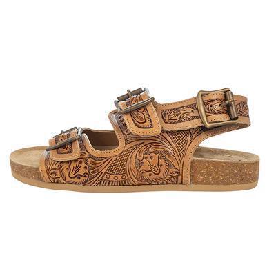 DIXON TRAILS HAND-TOOLED SANDALS S-10235