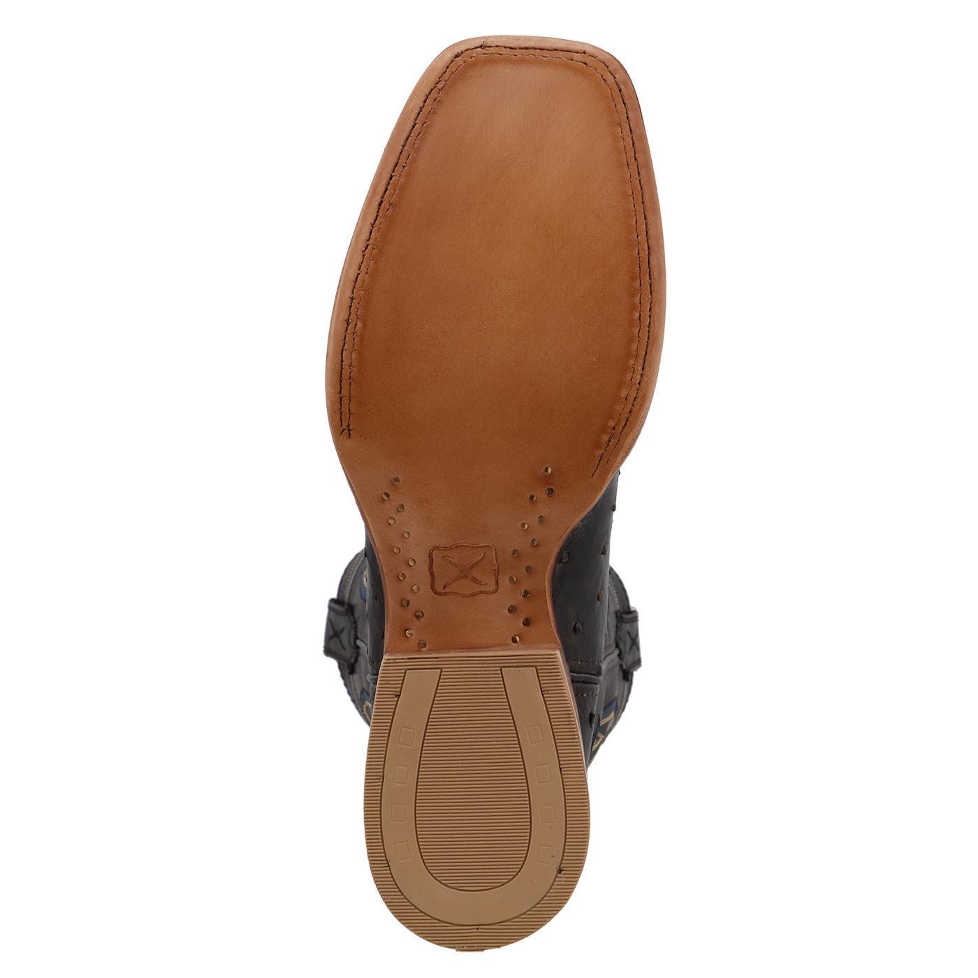 11" Ruff Stock - Black Ostrich & Black - MRSL045