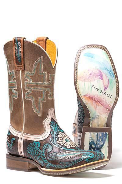 LONE FLOWER / BOHO FEATHER SOLE 14-021-0007-1455