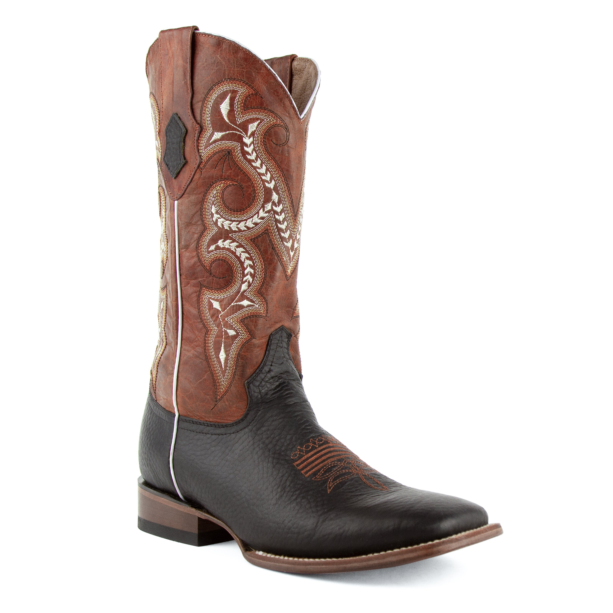 Men's Colby Black/Rust S-Toe