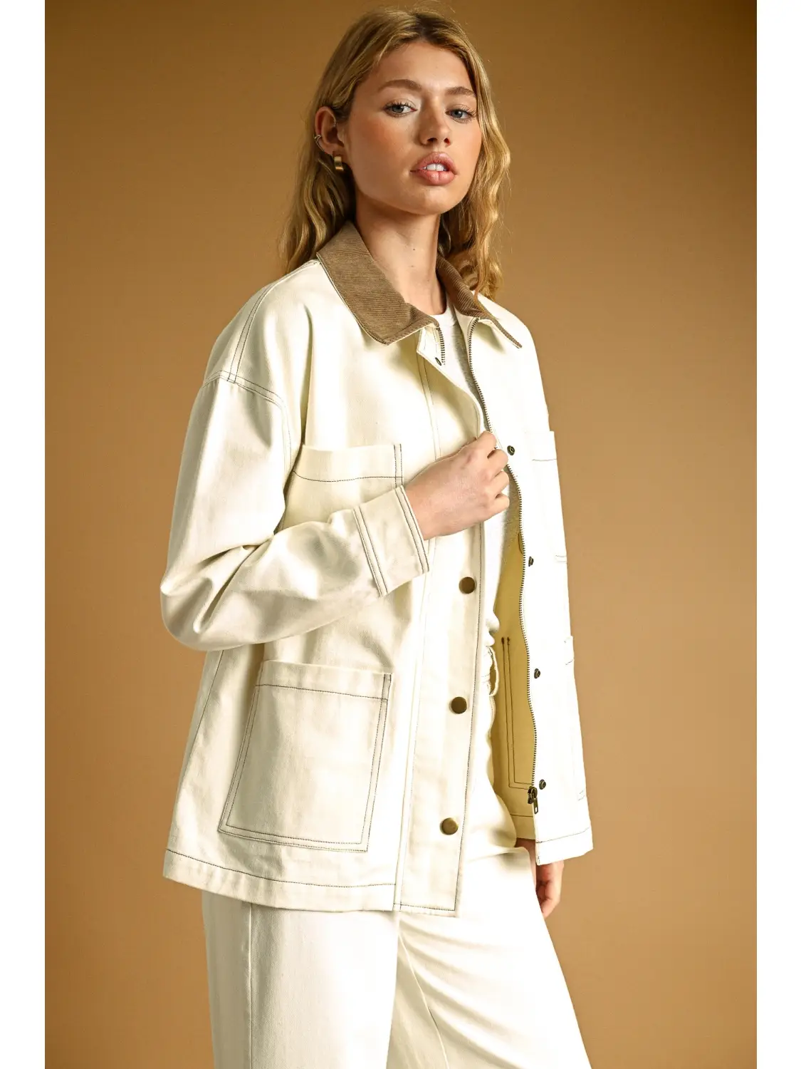Corduroy Collar Barn Jacket