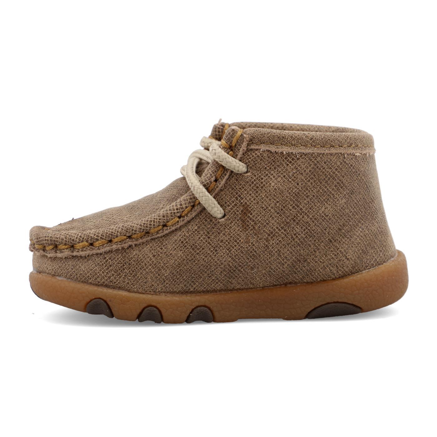 INFANT DRIVING MOCCASINS - DUSTY TAN/BOMBER ICA0005