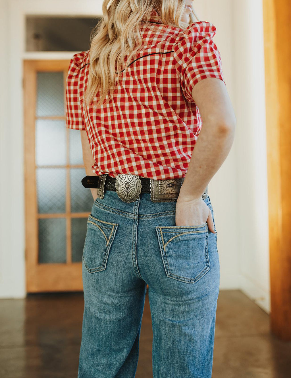Button Down Shirt - Red Plaid