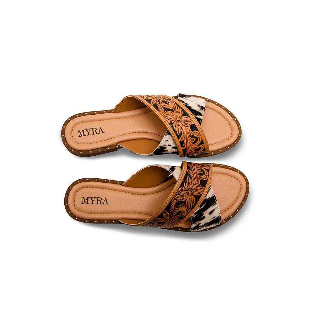 Chappy Western Hand-Tooled Sandals - S-6914