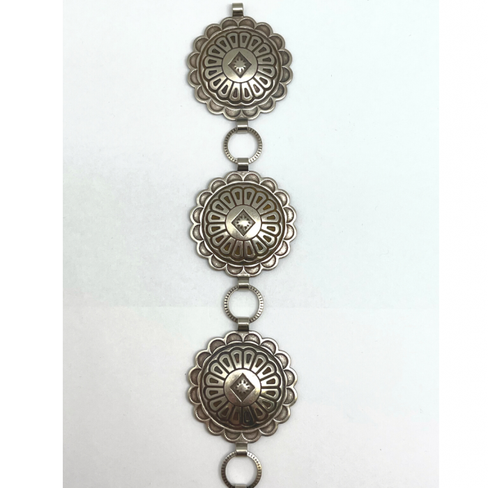 NICKEL CONCHO BELT CO-27
