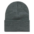 Decky 613 - Acrylic Long Beanie, Knit Cap - 613 | Heather Charcoal