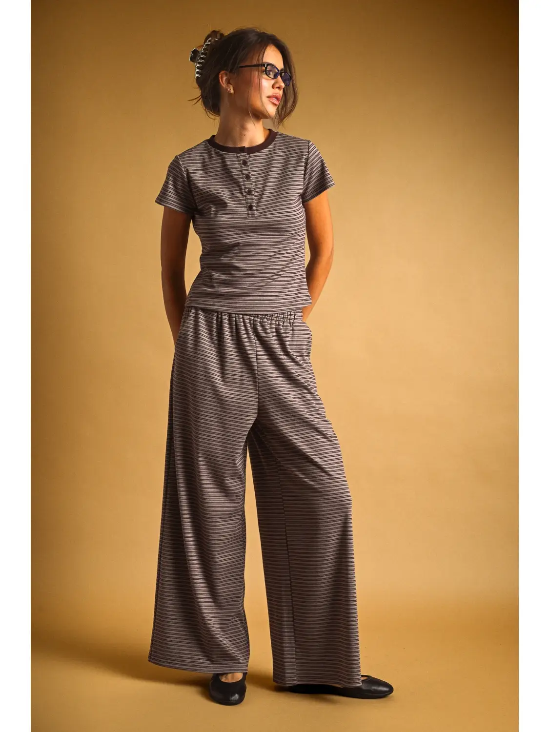 Double Striped Pattern Lounge Pants