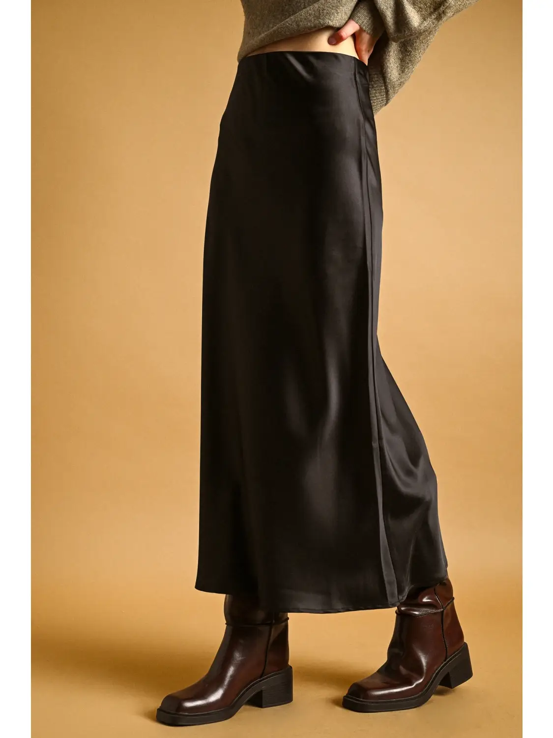 Satin Maxi Skirt
