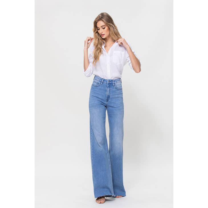 SUPER HIGH RISE WIDE LEG JEAN - WORK SONG