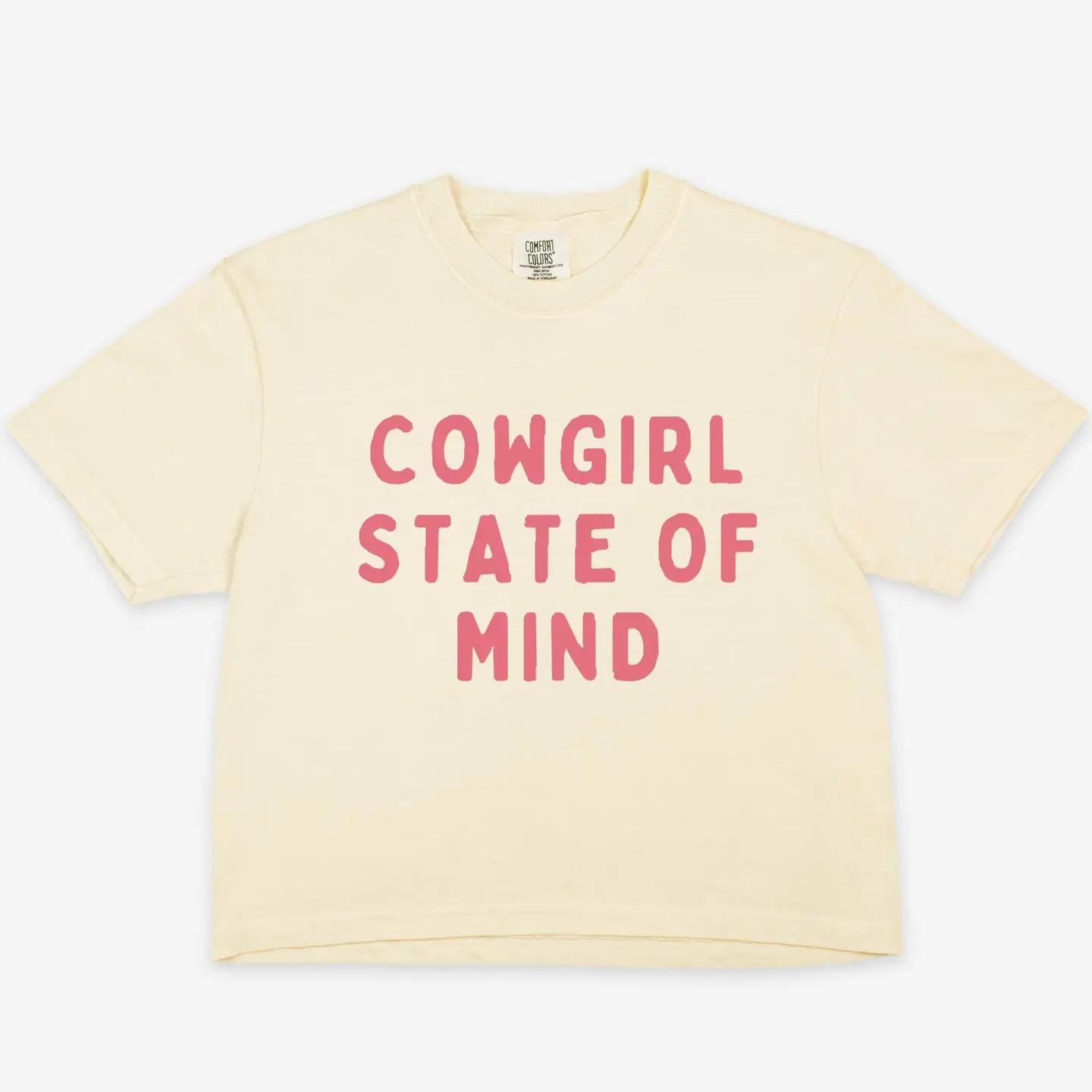 Cowgirl State of Mind Comfort Colors Boxy Tee - IVORY