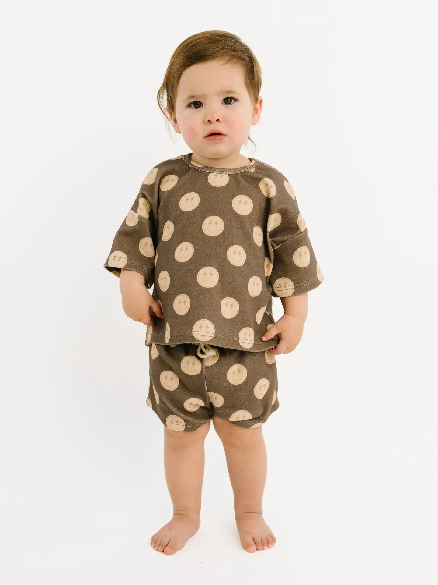 Neutral Smileys Slouchy Set
