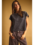 Suede Crop Top- Red Bean