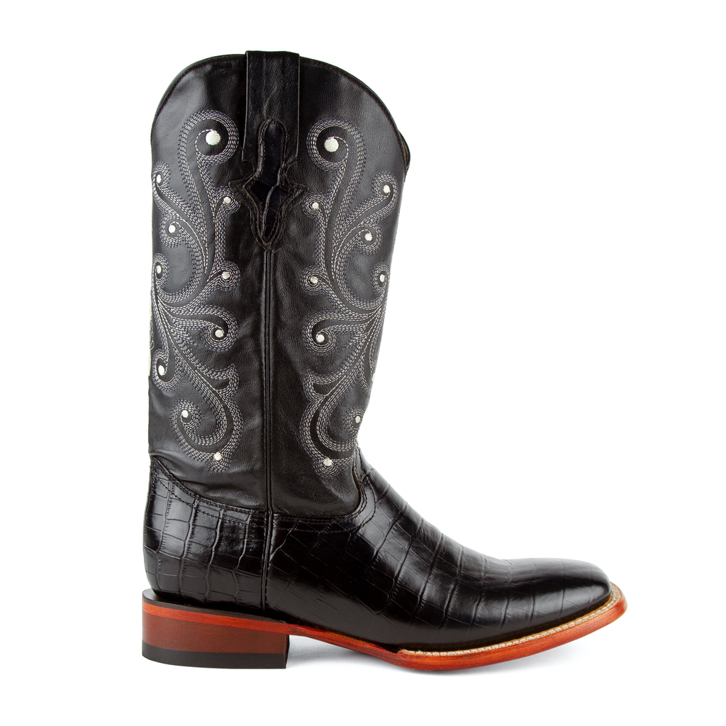 Men's Print Mustang S-Toe Black