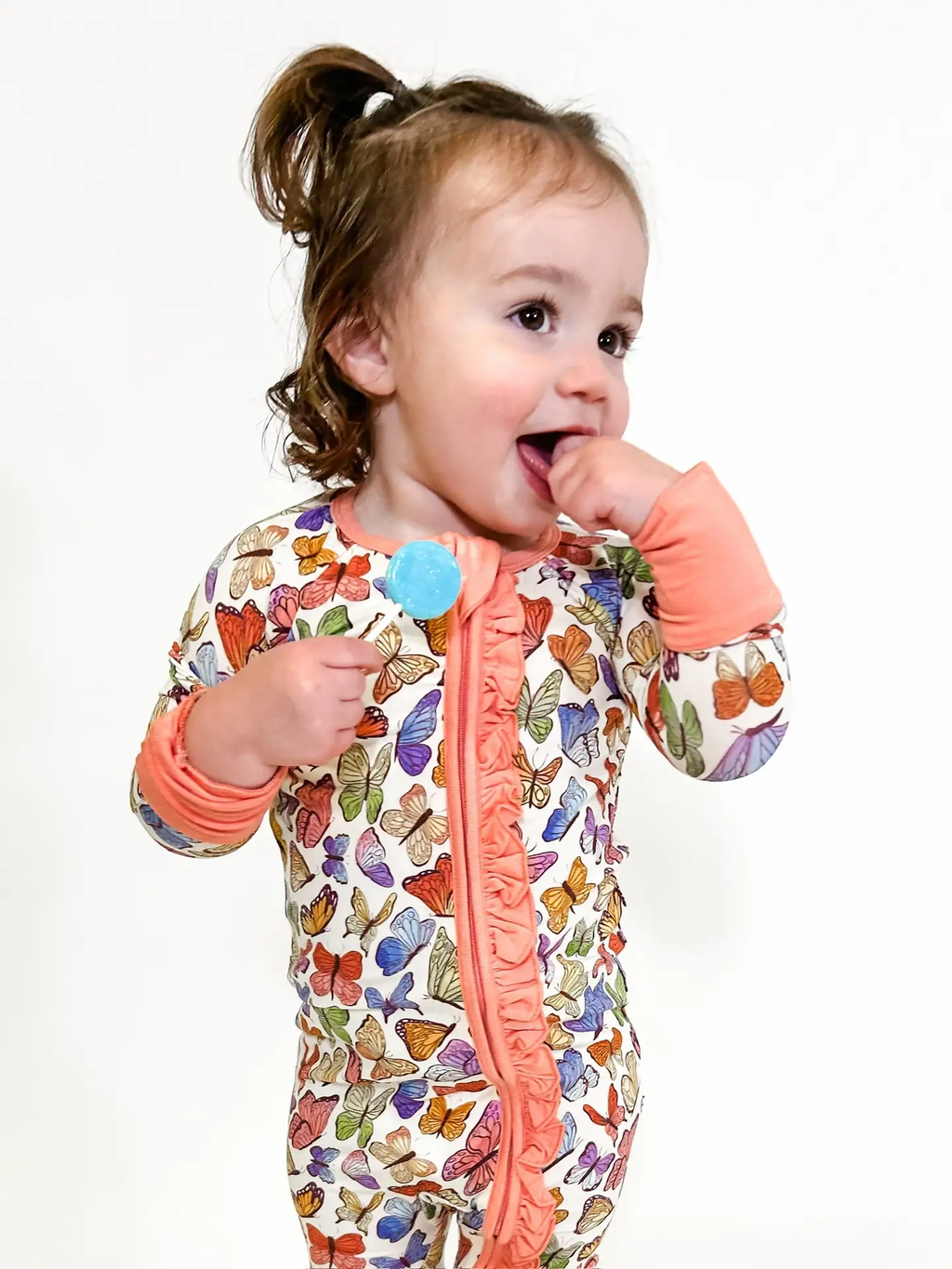 Butterflies - Convertible Zip Pajamas