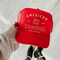American Cowgirl Red Trucker Hat