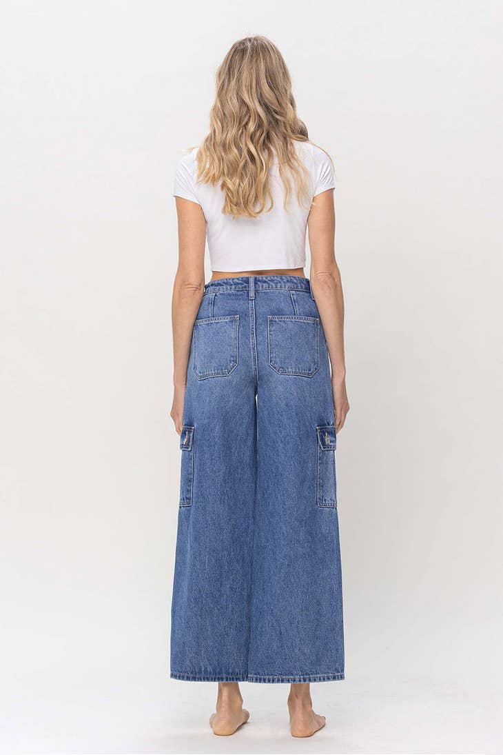 HIGH RISE UTILITY WIDE CARGO PANT - OLIVIA REFRESHED
