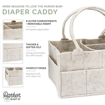 Diaper Caddy in White