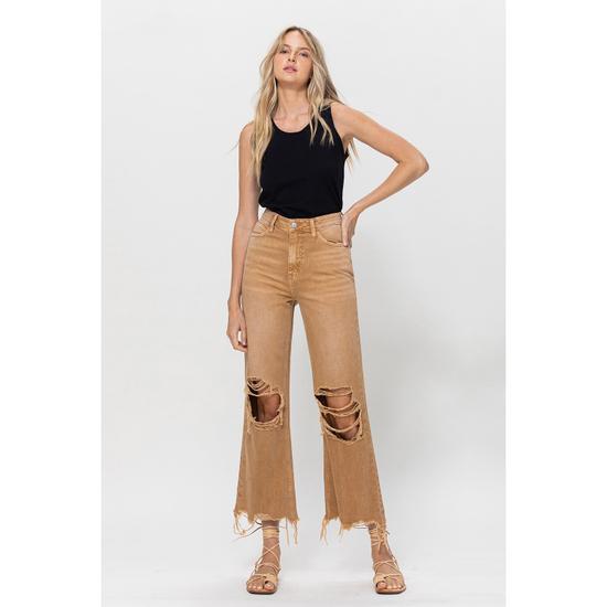 90'S VINTAGE CROP FLARE - KISS OF CALIFORNIA