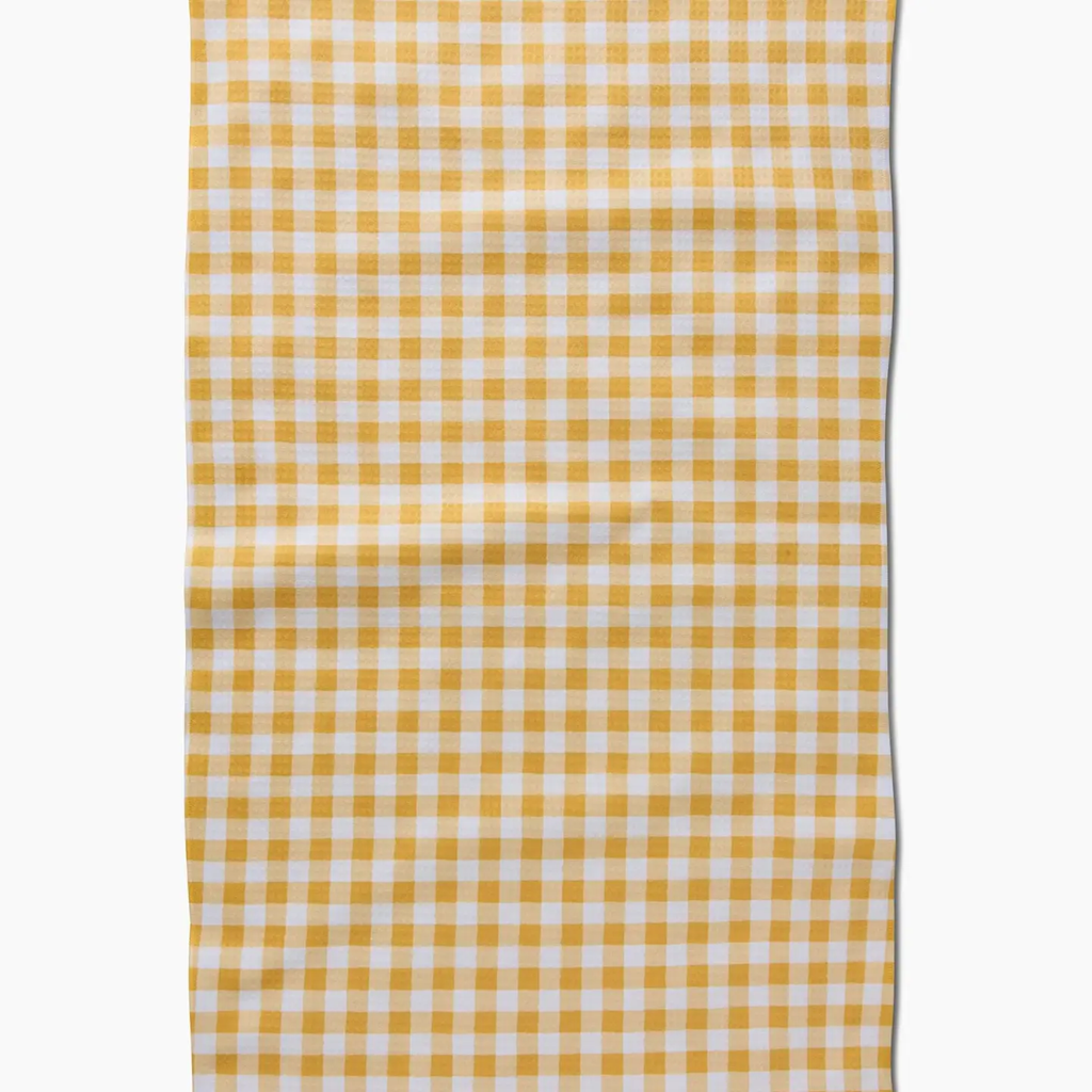 Golden Plaid Luxe Hand Towel