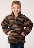 Roper Outerwear - Boy's Fuzzy Polar Fleece Pullover 03-397-0250-6169 BR