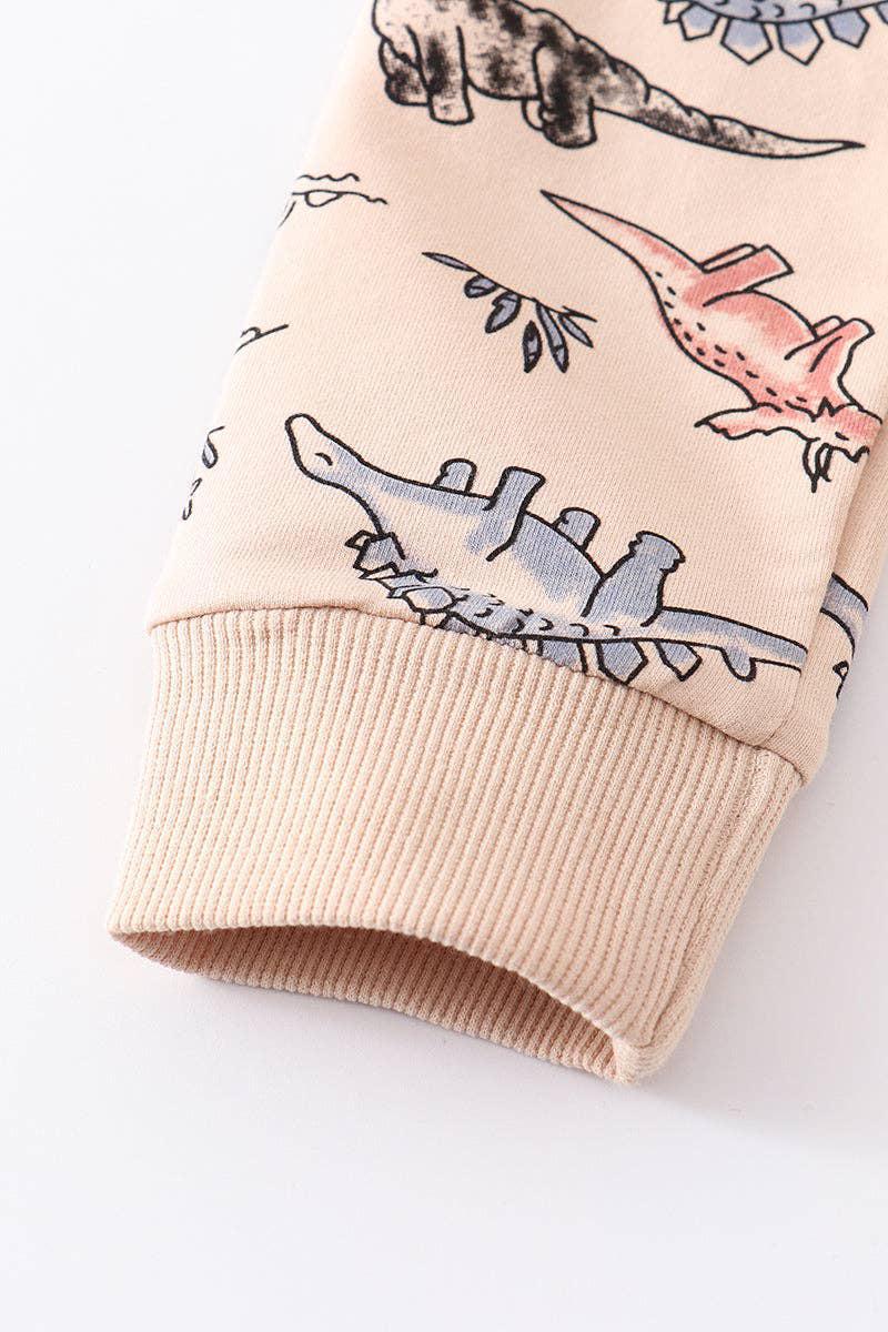 DINOSAUR PRINT SET - WHITE
