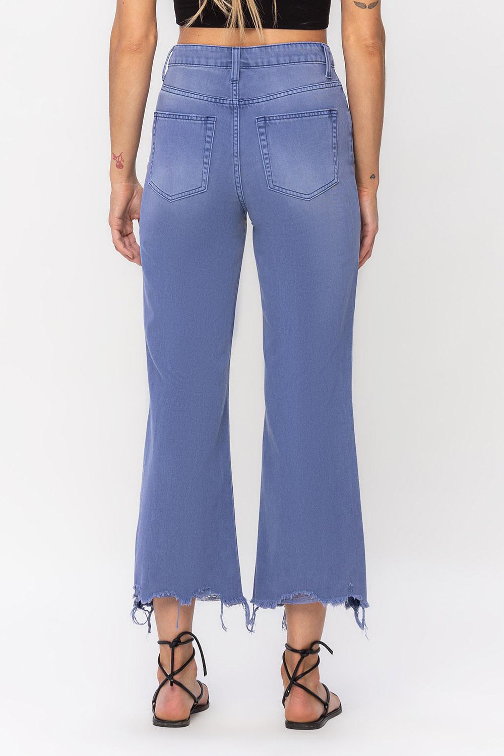 90'S VINTAGE CROP FLARE - INDIGO
