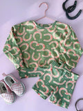 Girls Lucky Horseshoe Pullover and Shorts Set