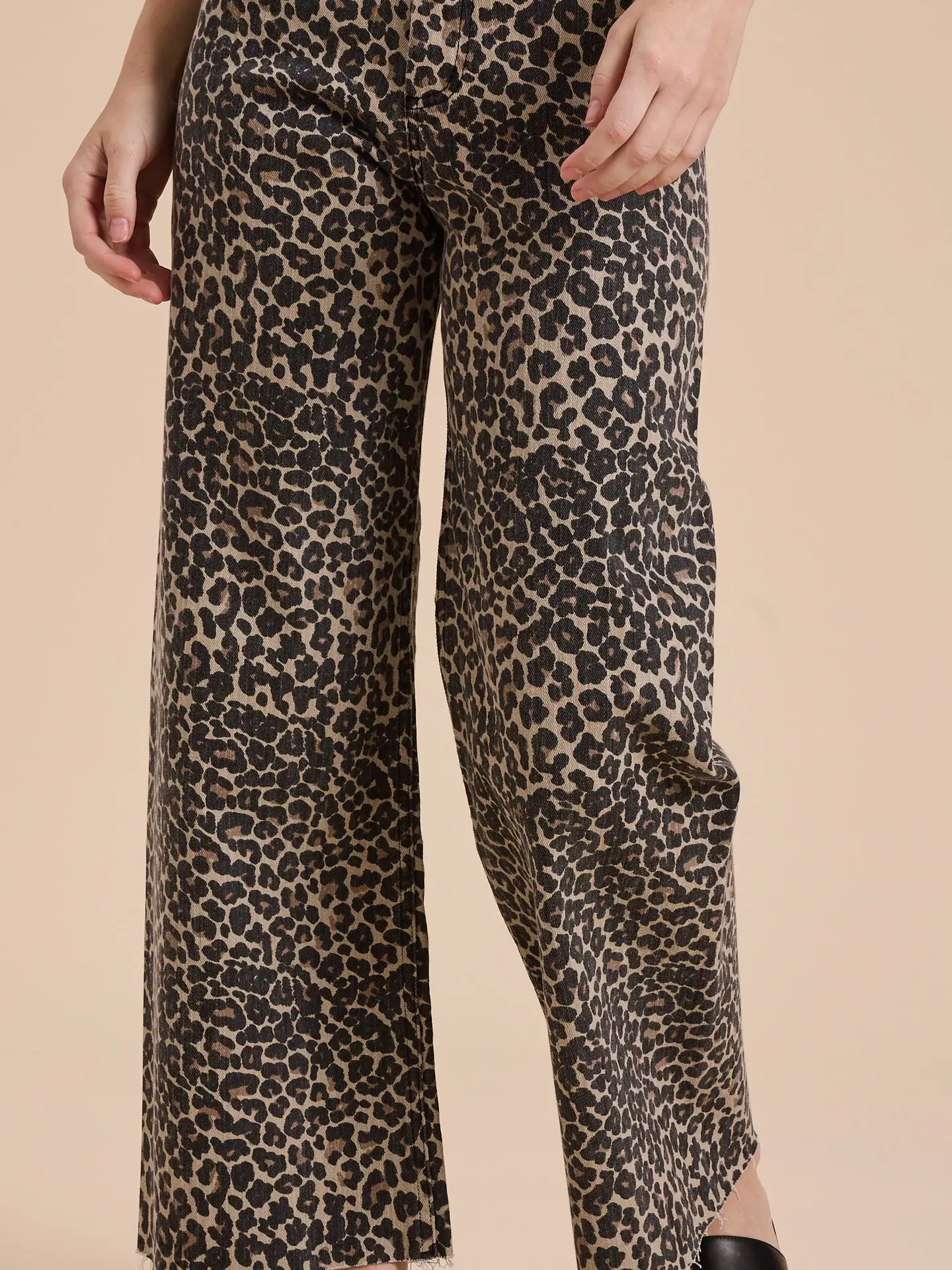 High Rise Leopard Print Pants