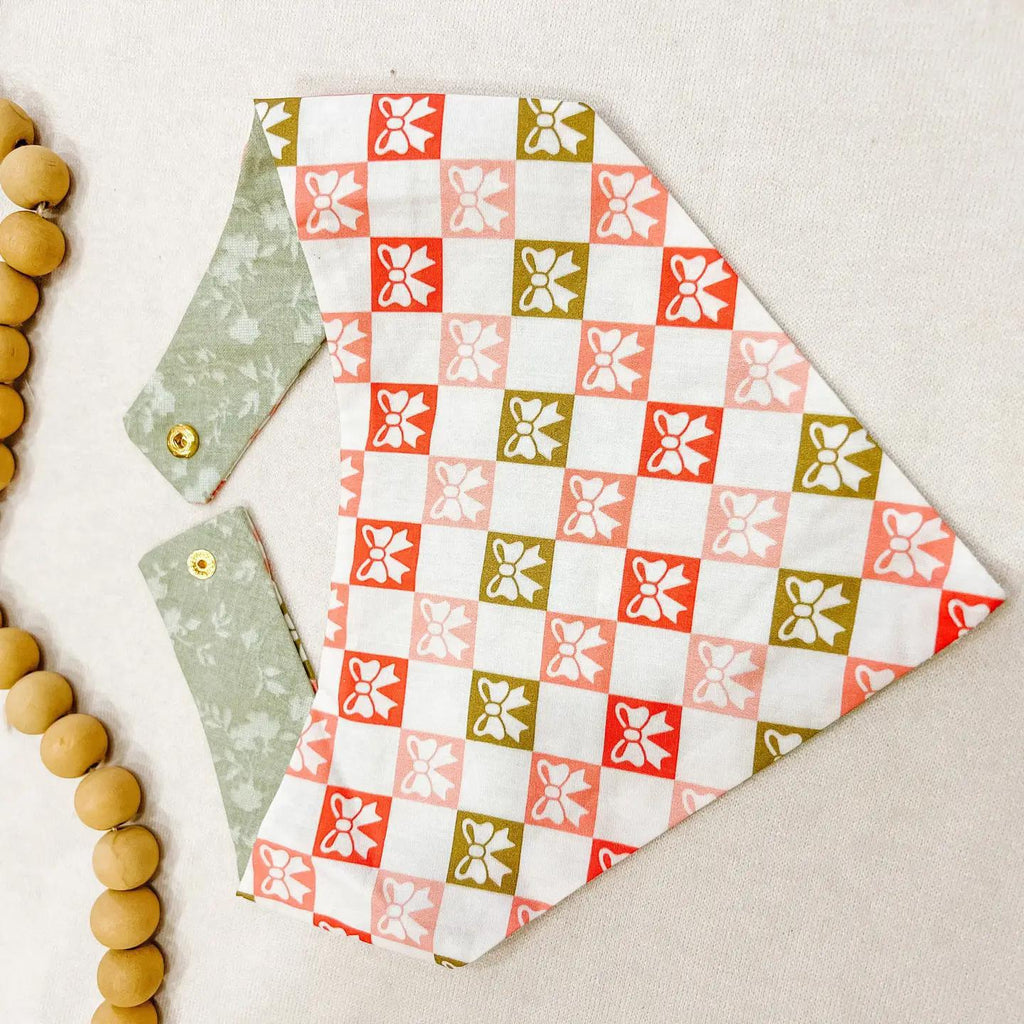 Bows Reversible Dog Bandana