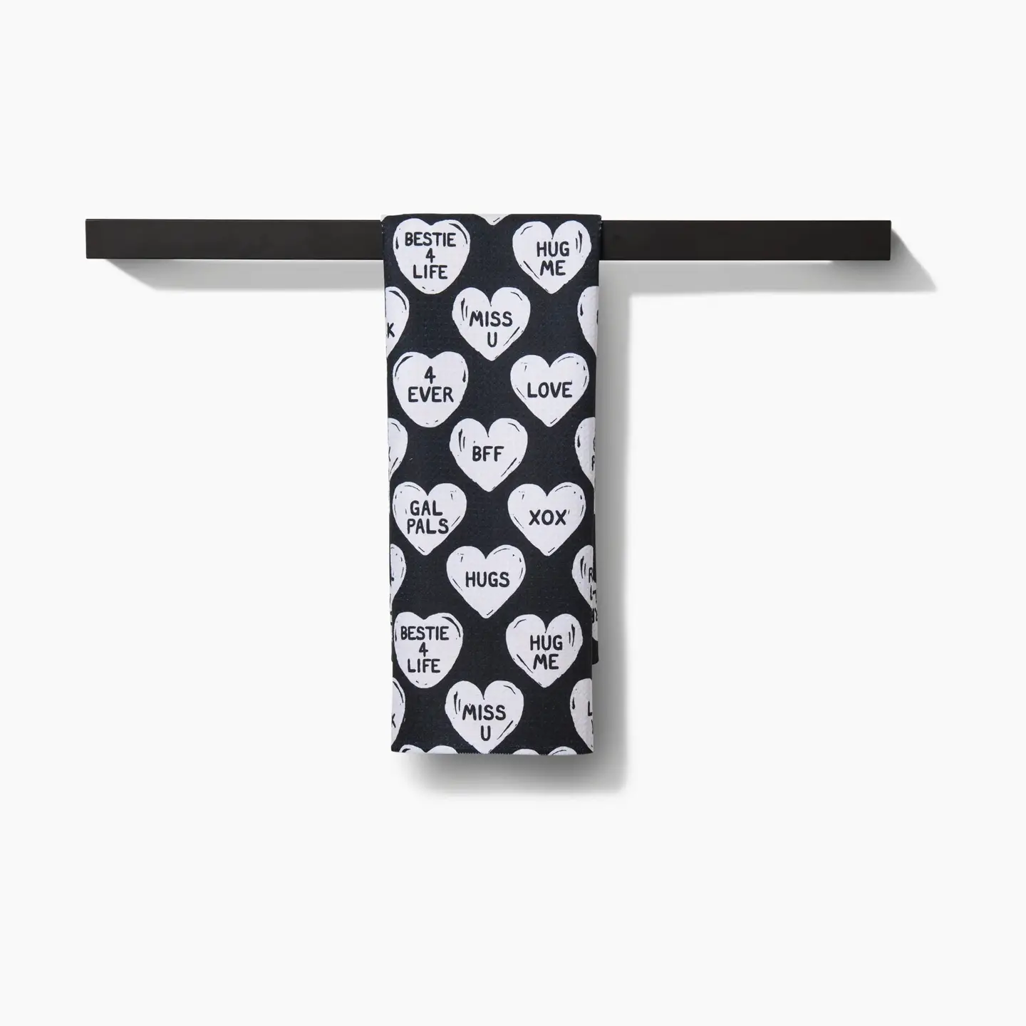 Bff Candy Hearts Tea Towel